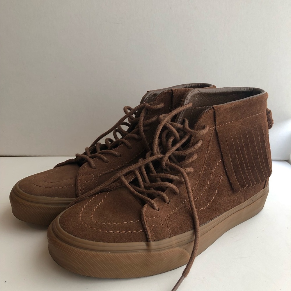 Vans Sk8-Hi Brown Suede and Sole